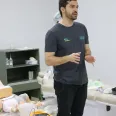 Instrutor explicando crise convulsiva